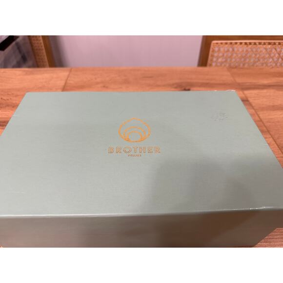 Brothers Vellies Togo Tie-Dye High-Heel Sandals Indigo Batik Textile Size 9 NIB - Picture 14 of 15